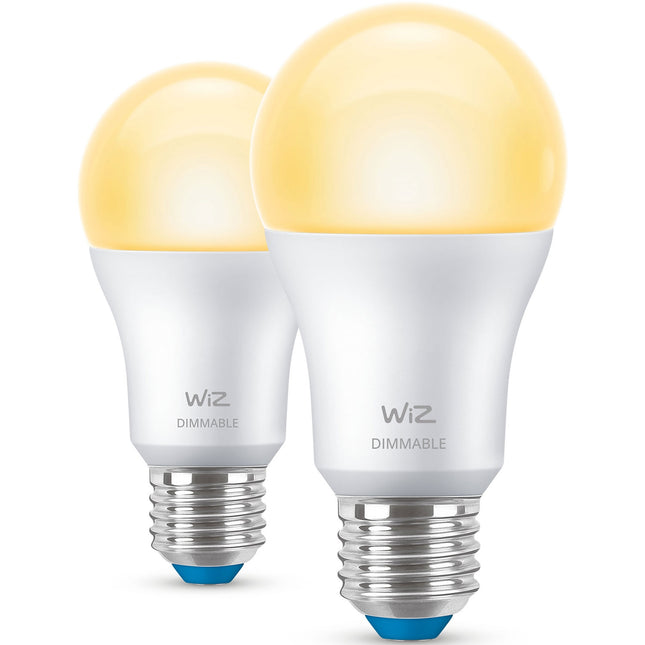 WiFi Smart LED E27 Normal 60W 806lm Dimmbar Warmweiß 2er-Pack