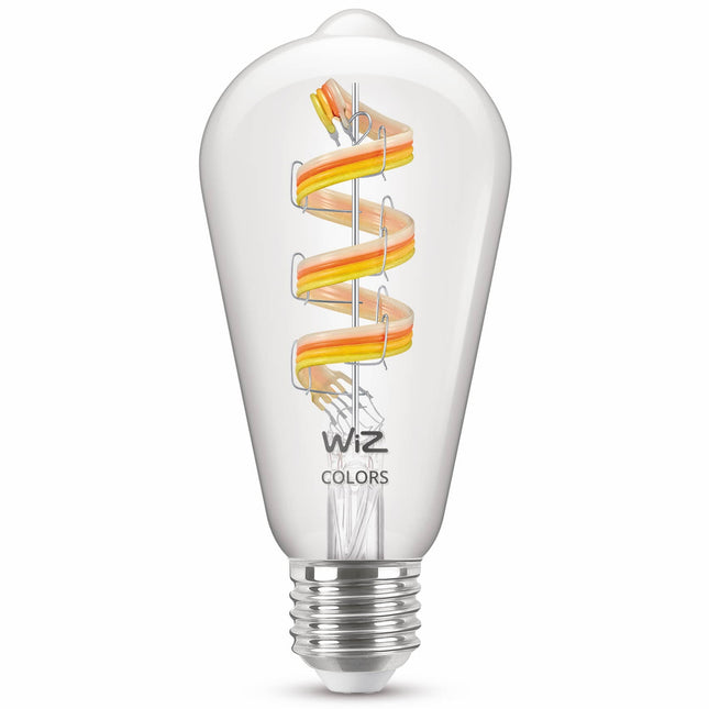 WiFi Smart LED E27 ST64 40W Filamentfarbe + Warm-Kaltweiß 470lm
