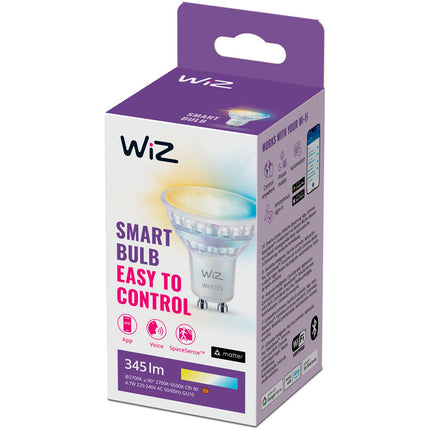 WiFi chytrá LED žárovka GU10 50W 345lm teplá-studená bílá, 1 ks