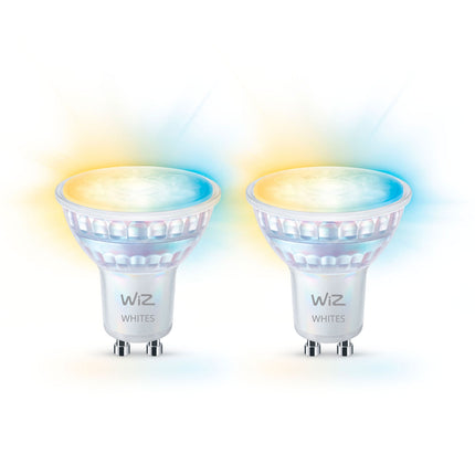 WiFi chytrá LED žárovka GU10 50W 345lm teplá-studená bílá, 2 ks
