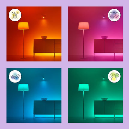 WiFi Smart LED GU10 50W Color + Warm-cool white 345 lm 3-pack