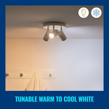 WiFi chytrá LED žárovka GU10 50W teplá-studená bílá, 2 ks