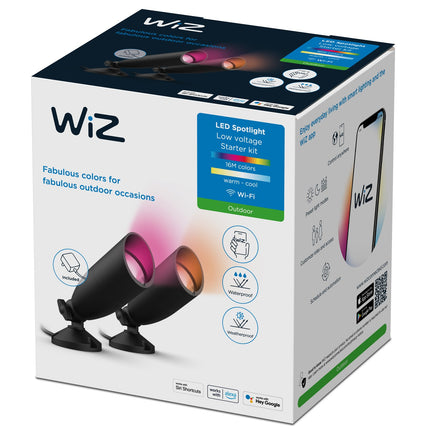 WiFi chytré LED bodové svítidlo, barevné + teplá-studená bílá, 12V, startovací sada