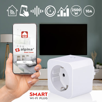 WiFi chytrá zásuvka 2300W s měřením spotřeby