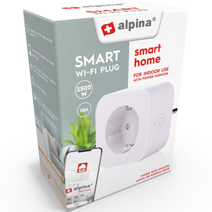 WiFi chytrá zásuvka 2300W s měřením spotřeby