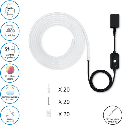 WiFi chytrý venkovní RGBW LED pásek 5m