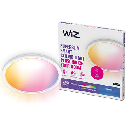 WiFi chytré stropní svítidlo SuperSlim, barevné + teplá-studená bílá, 2600lm