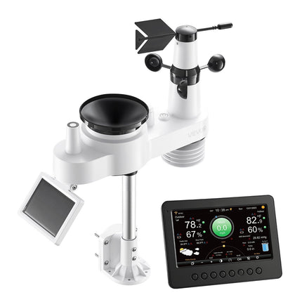 Wi-Fi Weather Station, 7-in-1, 7-Inch TFT, Solar Sensor