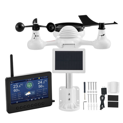 Wi-Fi Weather Station With 7-in-1 Sensor, 7 in Display