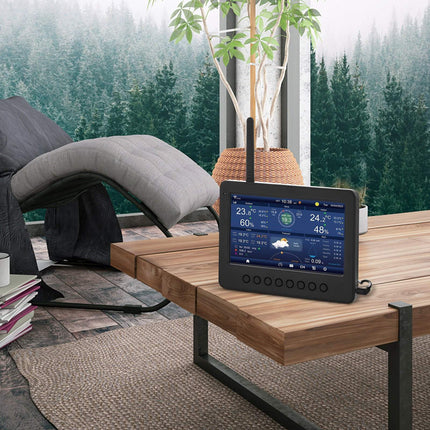 Wi-Fi Weather Station With 7-in-1 Sensor, 7 in Display