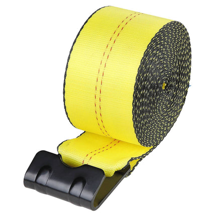 Winch Straps 4 In x 30 Ft, Flat Hook, 10 Pack