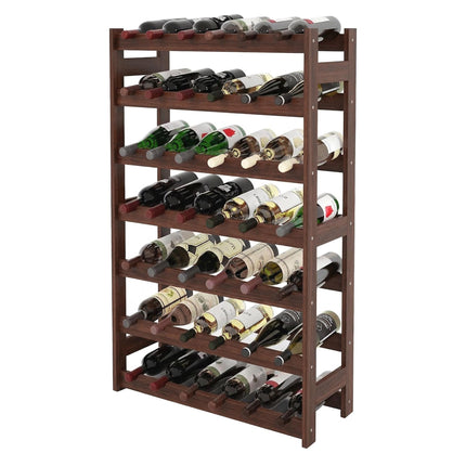 Wine Bottle Holder, Walnut Rack for Red and White Wine