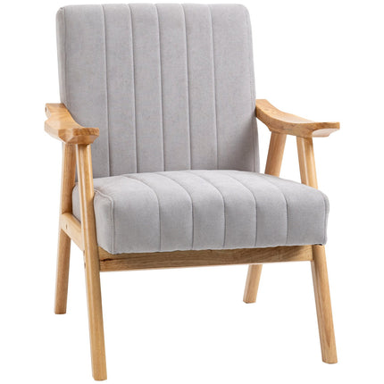 Čalouněné křeslo ušák se vzhledem sametu, skandinávský design, šedá