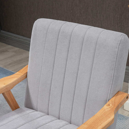 Čalouněné křeslo ušák se vzhledem sametu, skandinávský design, šedá