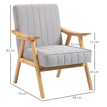 Čalouněné křeslo ušák se vzhledem sametu, skandinávský design, šedá
