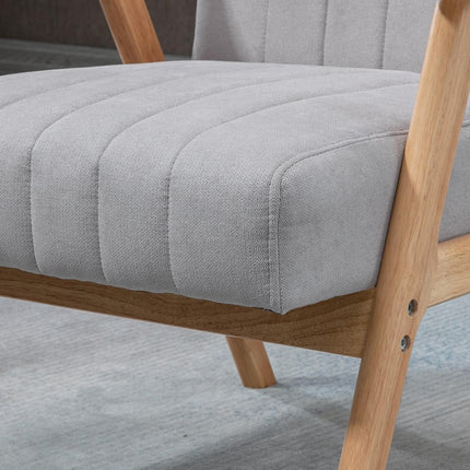 Čalouněné křeslo ušák se vzhledem sametu, skandinávský design, šedá