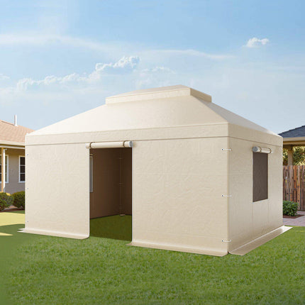 Winter Gazebo Cover 12x16 Ft, Sidewalls, 180G PE