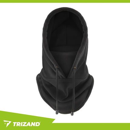 Winter Schal und Mütze Set, Schwarz, Universalgröße
