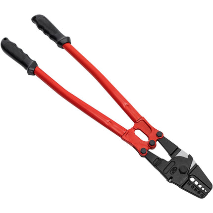 Wire Rope Swager Crimper 24 In, 5-Cavity 1/16–3/16