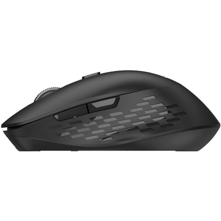 Bezdrátová dvourežimová myš, tichá, Bluetooth + RF, černá