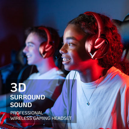 Bezdrátový herní headset, Bluetooth 6.0, černý, výdrž baterie 50 h