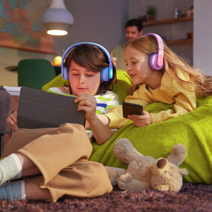 Wireless On-ear headphones for children Blue