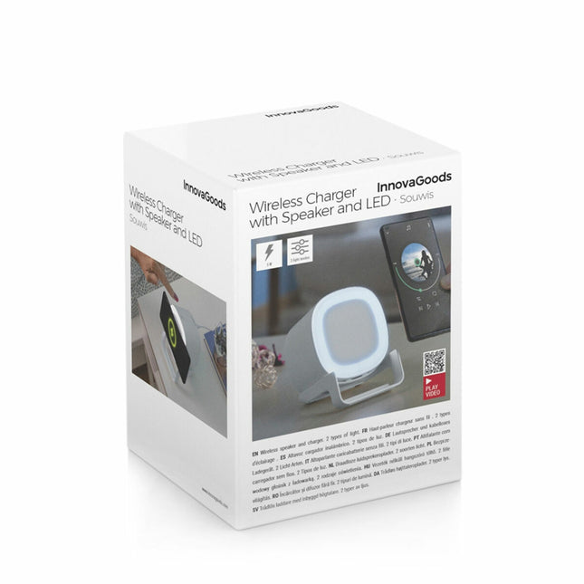 Bezdrátový reproduktor-nabíječka s LED Souwis InnovaGoods