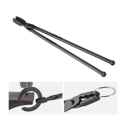 Wolf Jaw Blacksmith Tongs, 18 Inch Carbon Steel