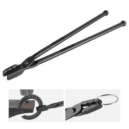 Wolf Jaw Blacksmith Tongs, 18 Inch Carbon Steel