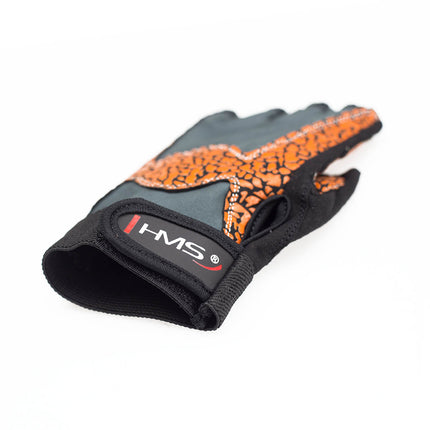Women's Fitness Gloves, Size M, Orange/Gray