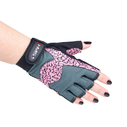 Women's Fitness Gloves, Size S, Pink/Gray