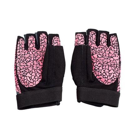 Women's Fitness Gloves, Size S, Pink/Gray