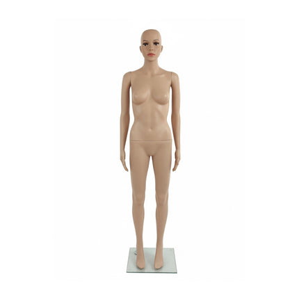 Women's Mannequin with Stand – Movable Arms, Glass Base