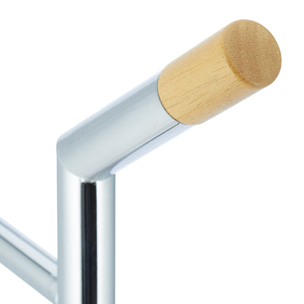 Sada WC doplňků, dřevo a chrom