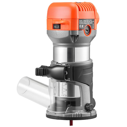 Wood Router 1 HP 710W, Variable Speed, Soft Start, 3 Bases