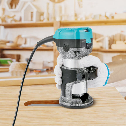 Wood Router 710W, Fixed Base, Variable Speed, 3 Collets