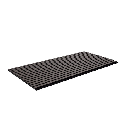 Wood Slat Acoustic Panels, Black Oak, 4-Pack 23.6x47.2