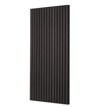Wood Slat Acoustic Panels, Black Oak, 4-Pack 23.6x47.2