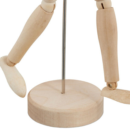 Dřevěná kloubová figurína, 30cm, 2 ks
