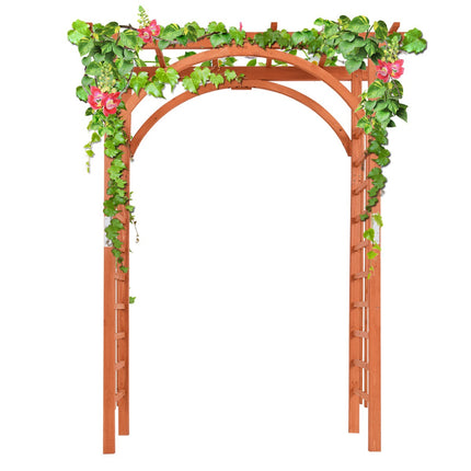 Dřevěný zahradní oblouk pergola, jedlové dřevo, 160x60x215 cm