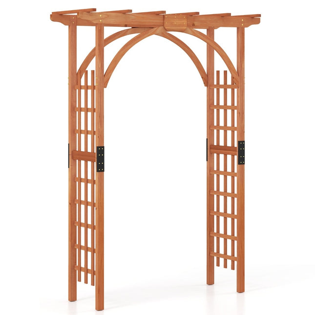 Dřevěný zahradní oblouk pro popínavé rostliny, výška 213 cm