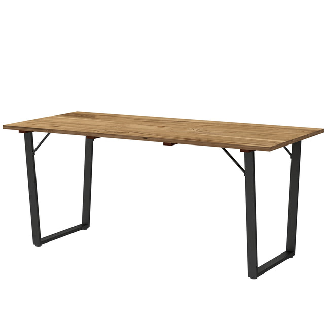 Dřevěný jídelní stůl odolný proti povětrnosti, 175x80 cm s otvorem pro slunečník
