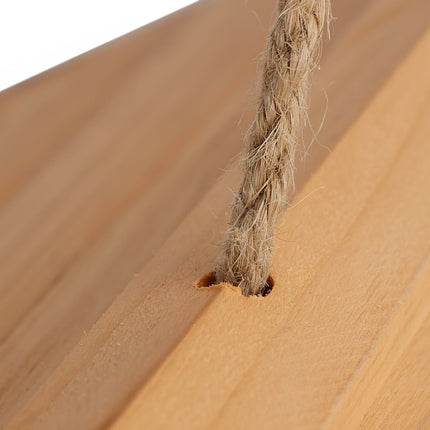 Wooden Hanging Bird Feeder – Easy Clean, Open Design