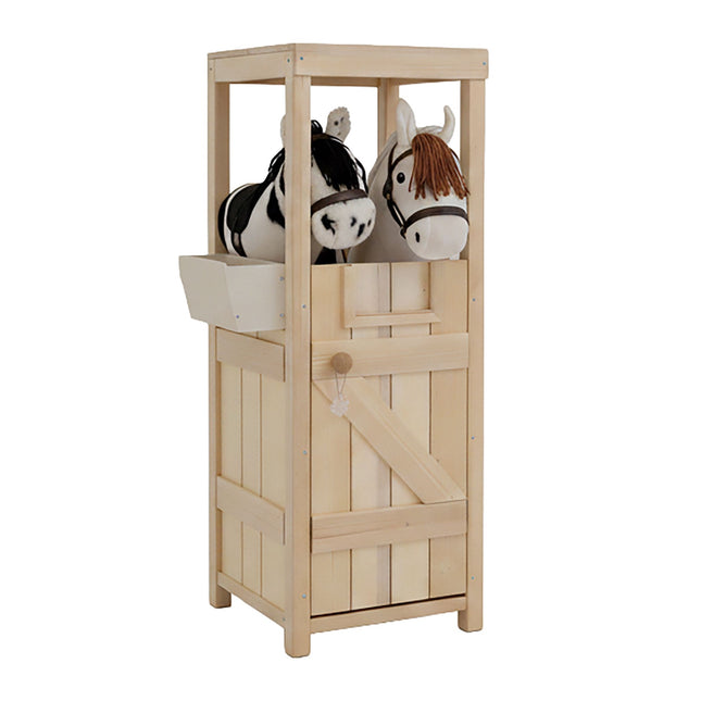 Dřevěná stáj pro 2 hobby horse koníky