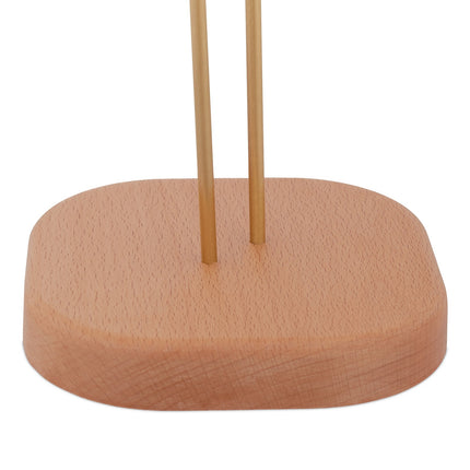 Houten keukenrolhouder met brede basis