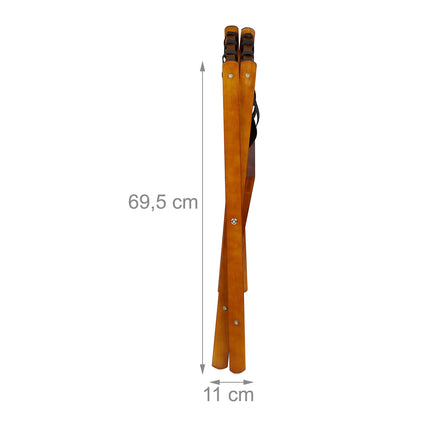 Wooden Luggage Stand, Foldable Suitcase Rack, 2-Pack
