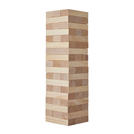 Wooden Tumbling Tower Game, 54 Blocks, Bag and Scoreboard