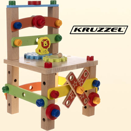 Dřevěná skládací židle Kruzzel 22506