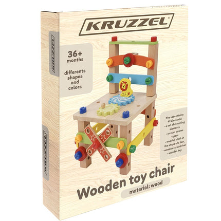 Dřevěná skládací židle Kruzzel 22506