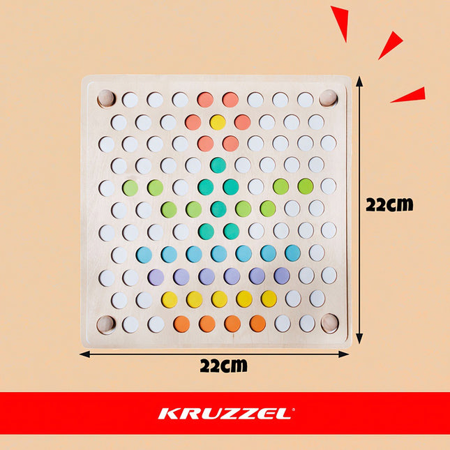Dřevěné korálkové puzzle 22403